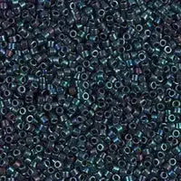 11/0 Delica Beads, DB0024 in a Green Metallic Color - The Argus Collection