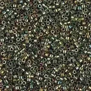 11/0 Delica Beads, DB025 in a Blue Iris Metallic Color - The Argus Collection