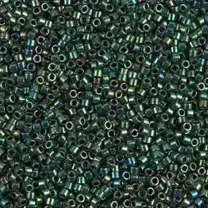 11/0 Delica Beads, DB0027in Teal Iris Metallic Color - The Argus Collection