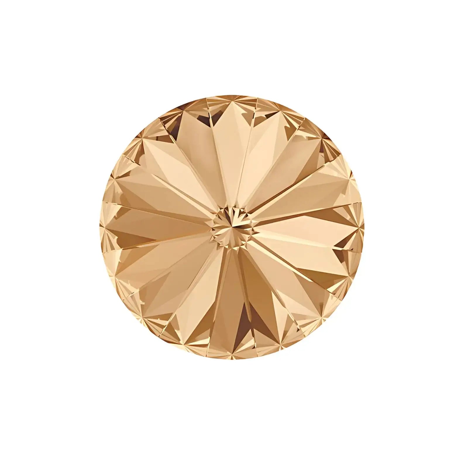 Brilliance Crystal Rivolis, 1122, 12mm, Golden Shadow - The Argus Collection