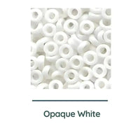 Miyuki Spacer Beads, 2.2x1mm, 7g Tube, Opaque White - The Argus Collection