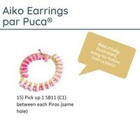 Aiko Earrings Pattern par Puca - The Argus Collection