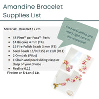 Amandine Bracelet Pattern par Puca® - The Argus Collection