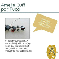 Amelie Cuff Bracelet Pattern par Puca - The Argus Collection