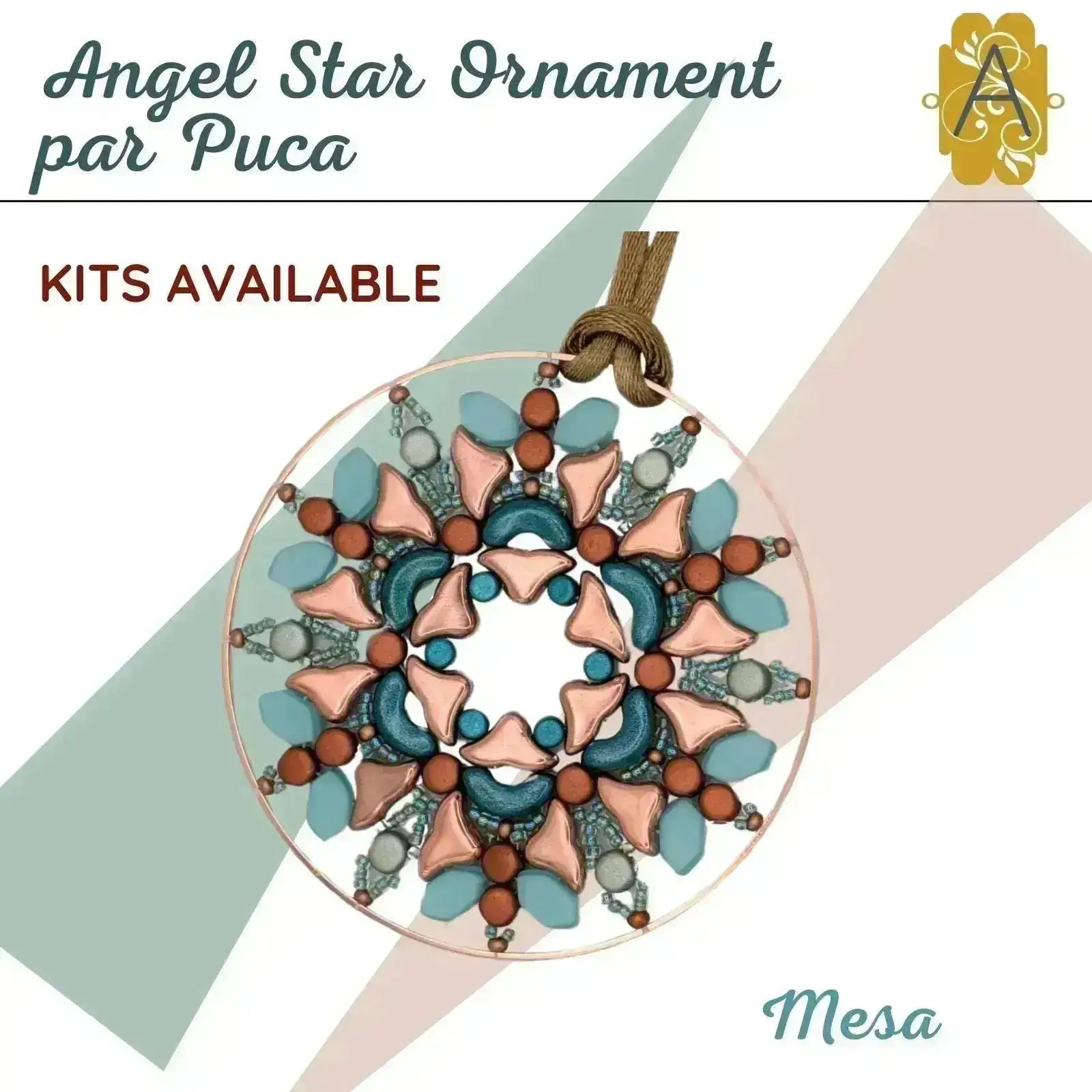 Angel Star Ornament Complete Bead Kit, by Les Perles par Puca - The Argus Collection