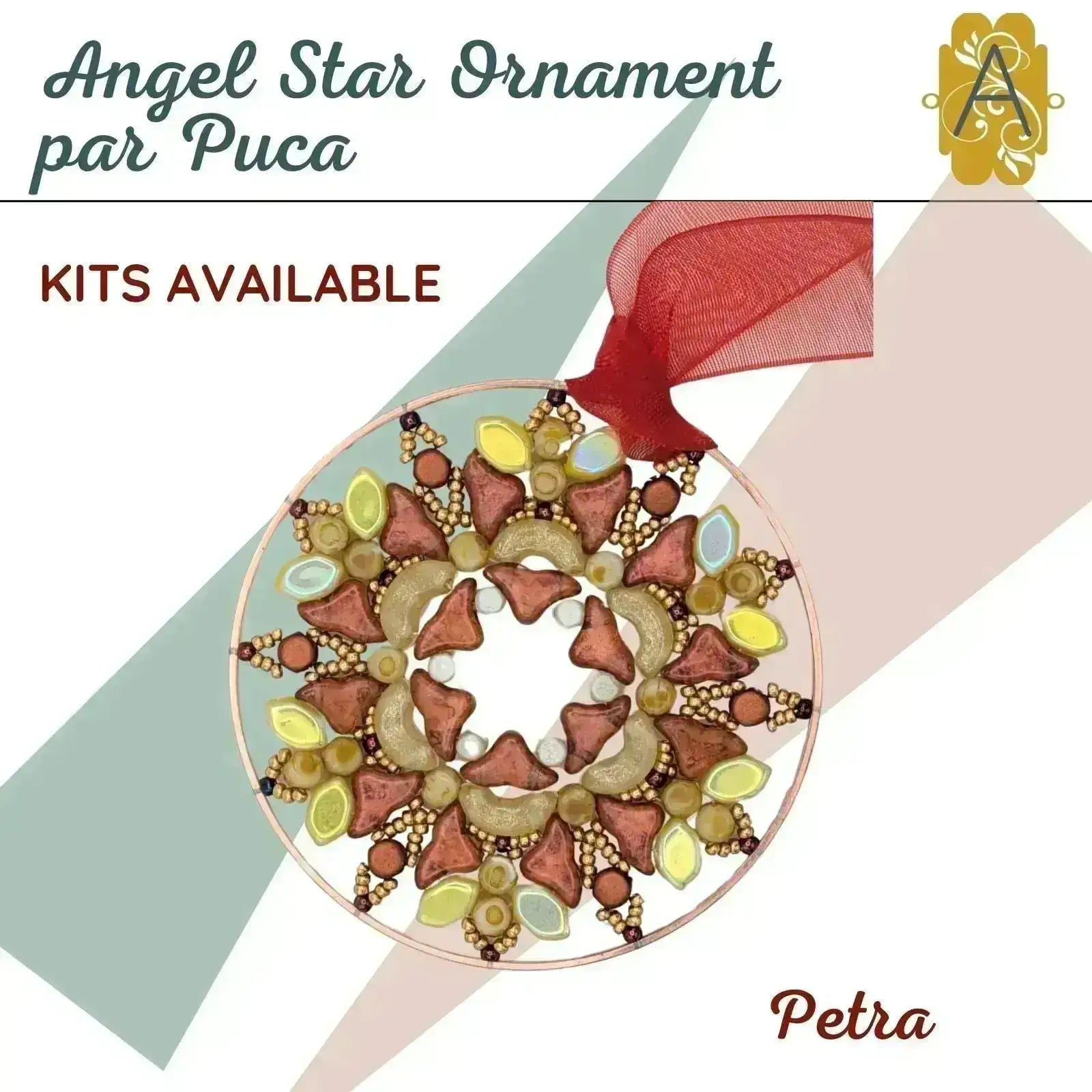 Angel Star Ornament Complete Bead Kit, by Les Perles par Puca - The Argus Collection