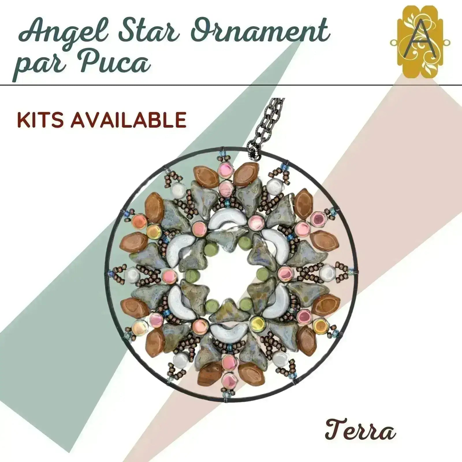 Angel Star Ornament Complete Bead Kit, by Les Perles par Puca - The Argus Collection