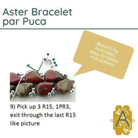 Aster Bracelet Pattern Par Puca - The Argus Collection