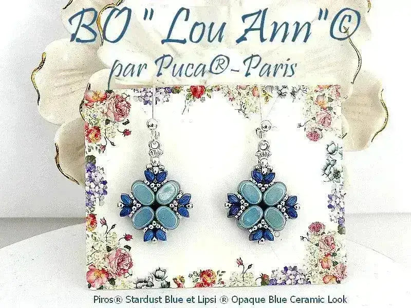 Lou Ann Earrings Pattern par Puca - The Argus Collection