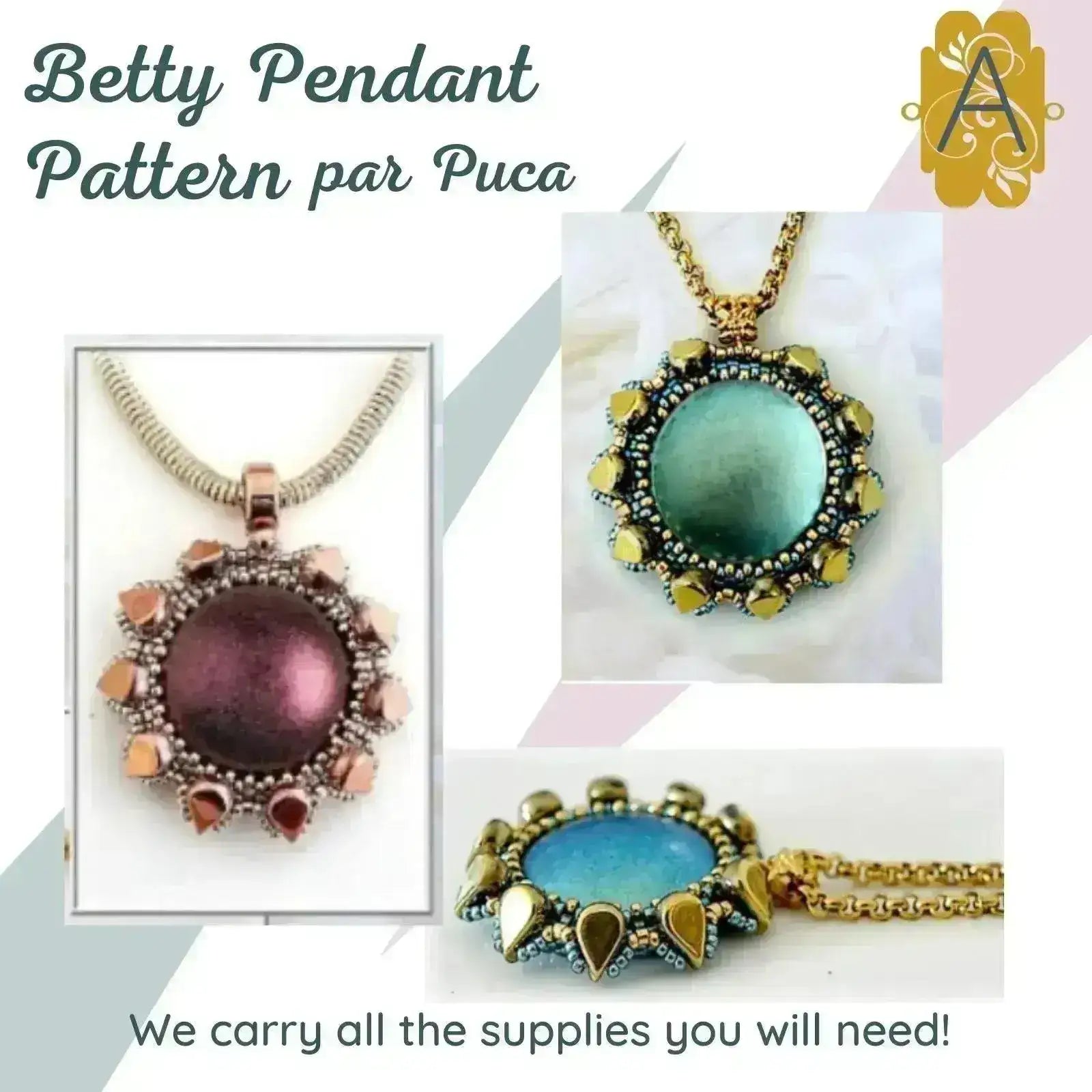 Betty Pendant Pattern Par Puca - The Argus Collection