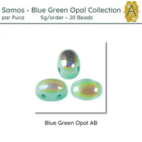Samos par Puca, 5g, Blue Green Opal Collection, 8 Finishes - The Argus Collection