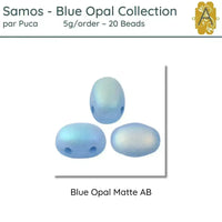 Samos par Puca, 5g, Blue Opal Collection, 8 Finishes - The Argus Collection