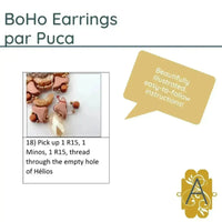 BoHo Earrings Pattern par Puca - The Argus Collection