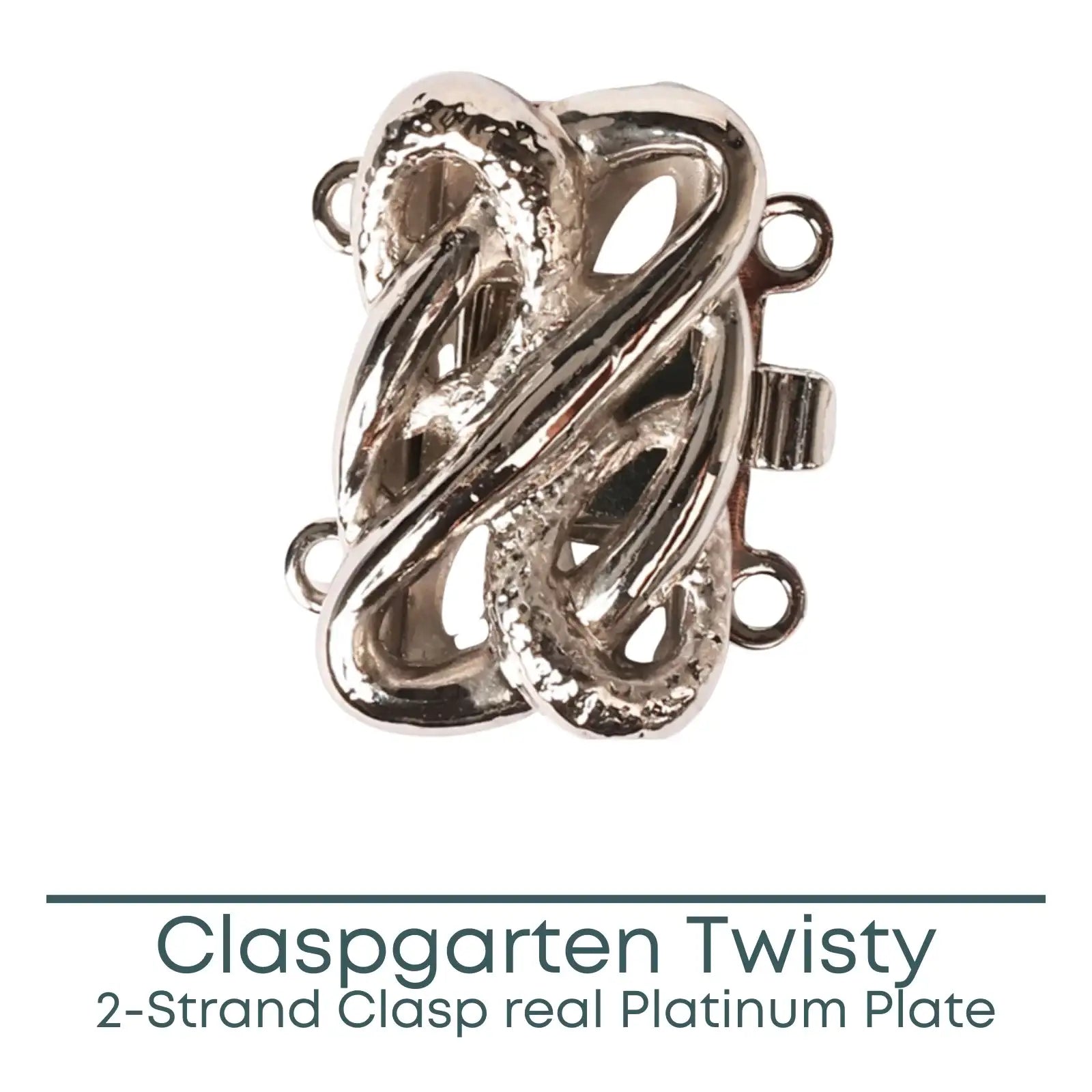 Claspgarten Twisty, 2-Strand Box Clasp - The Argus Collection