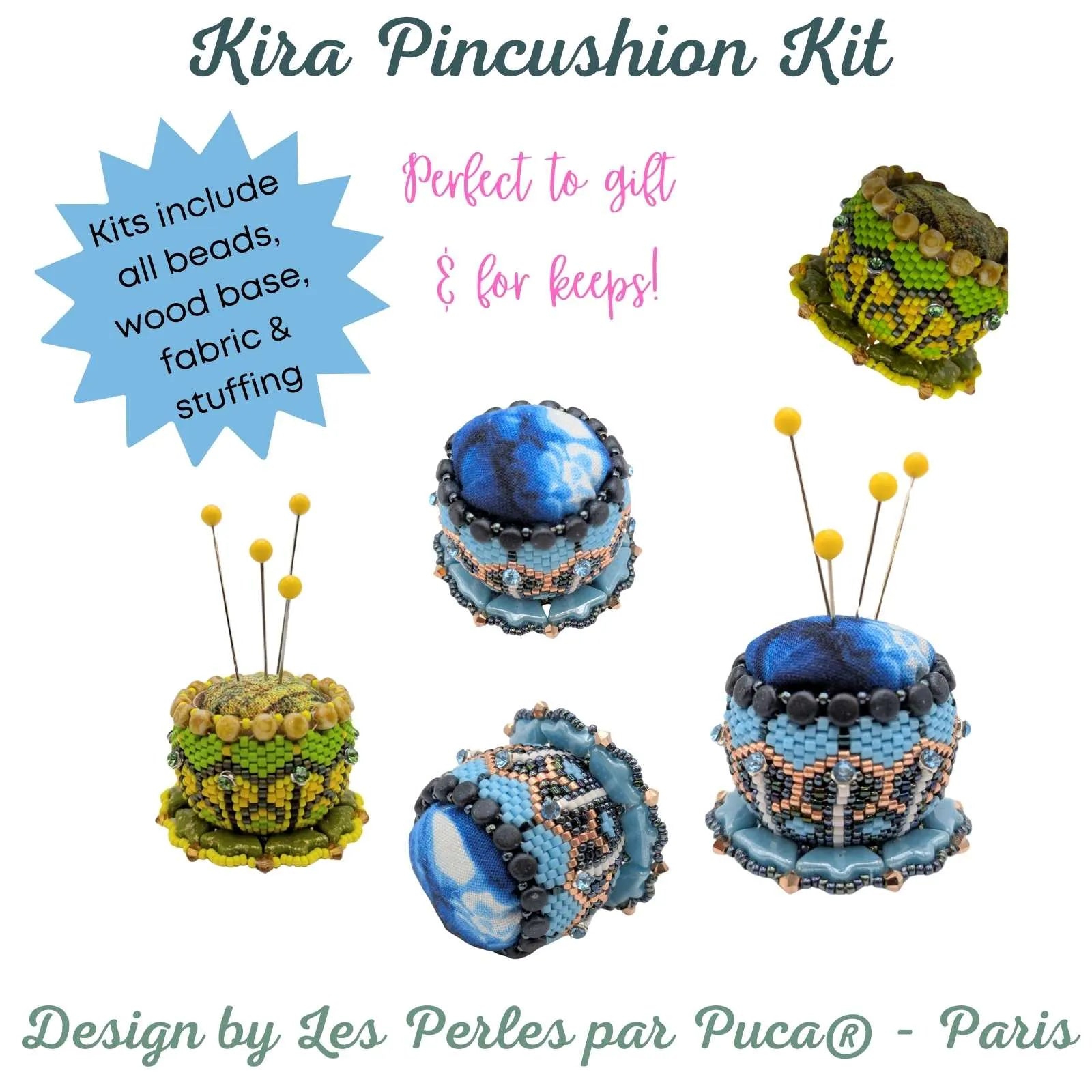 Kira Pincushion Kit, 2 colors - The Argus Collection