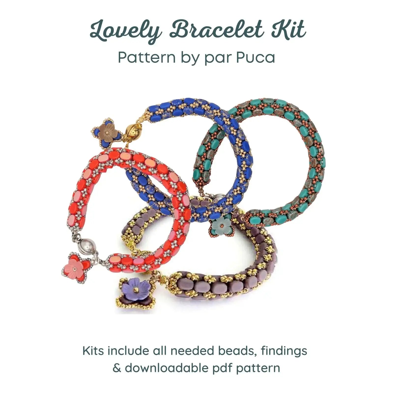 Lovely Bracelet Bead Kit, par Puca pattern – The Argus Collection