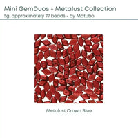 Mini Gemduo Beads, 5g., Metalust Collection, 3 Colors - The Argus Collection