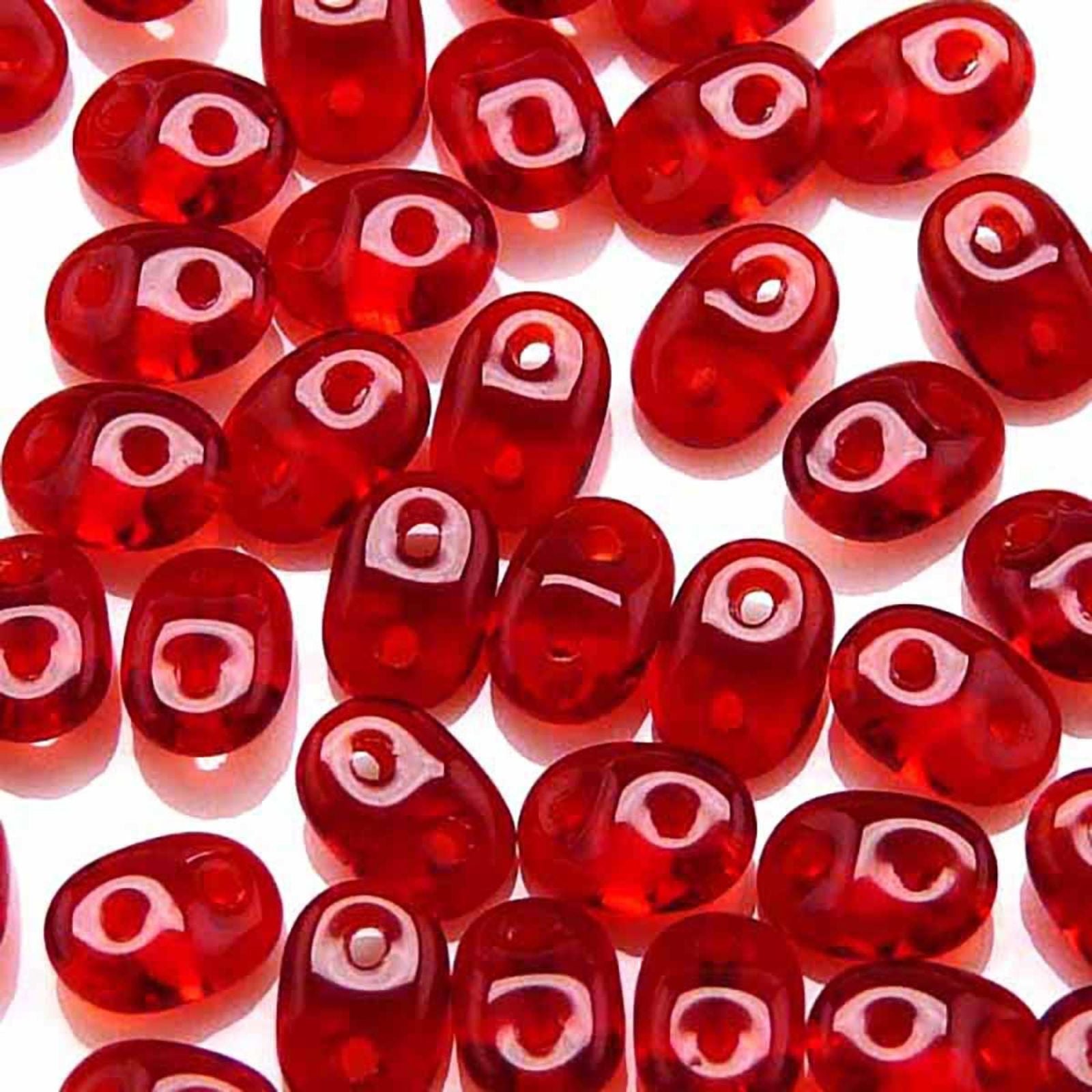 Miniduo Beads, Ruby