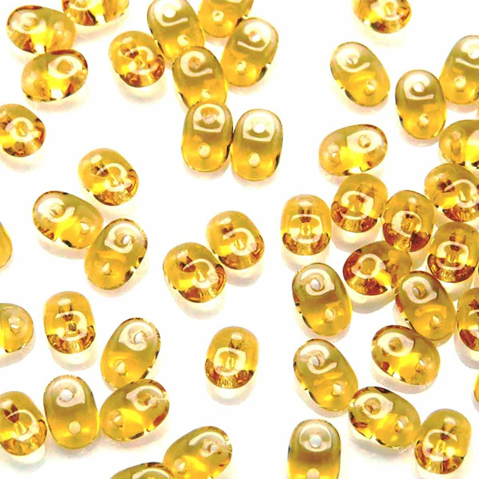 Miniduo Beads, Topaz