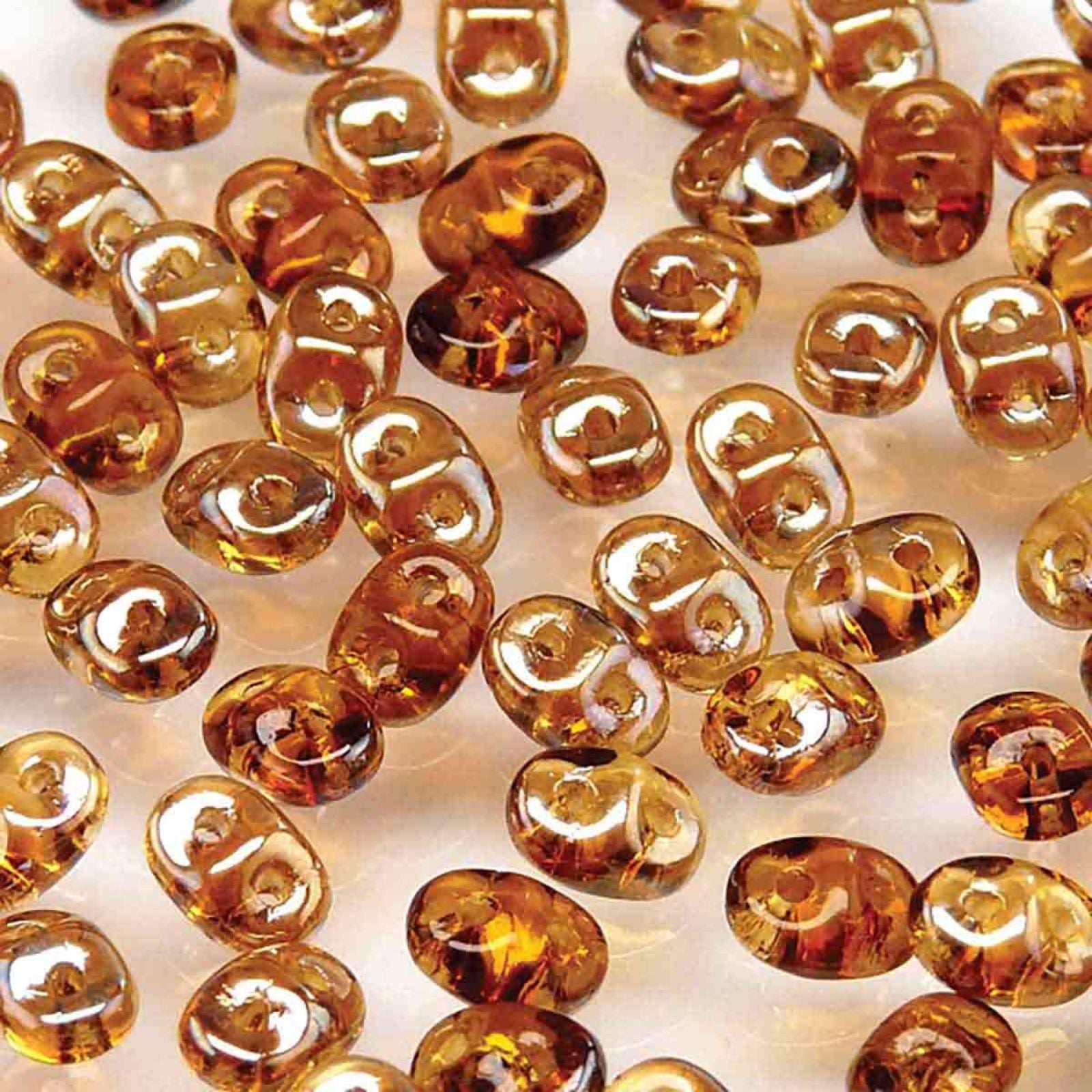 Miniduo Beads, Topaz Celsian