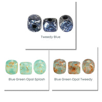 Minos Beads par Puca, Blue Green Opal Coats