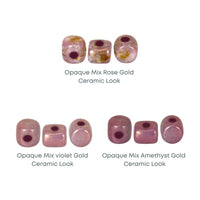 Minos Beads par Puca, Ceramic Look Mix, 5g or 20g