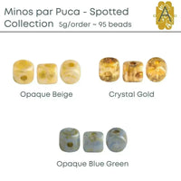 Minos par Puca, Spotted Collection, 5 grams, 3 Colors - The Argus Collection
