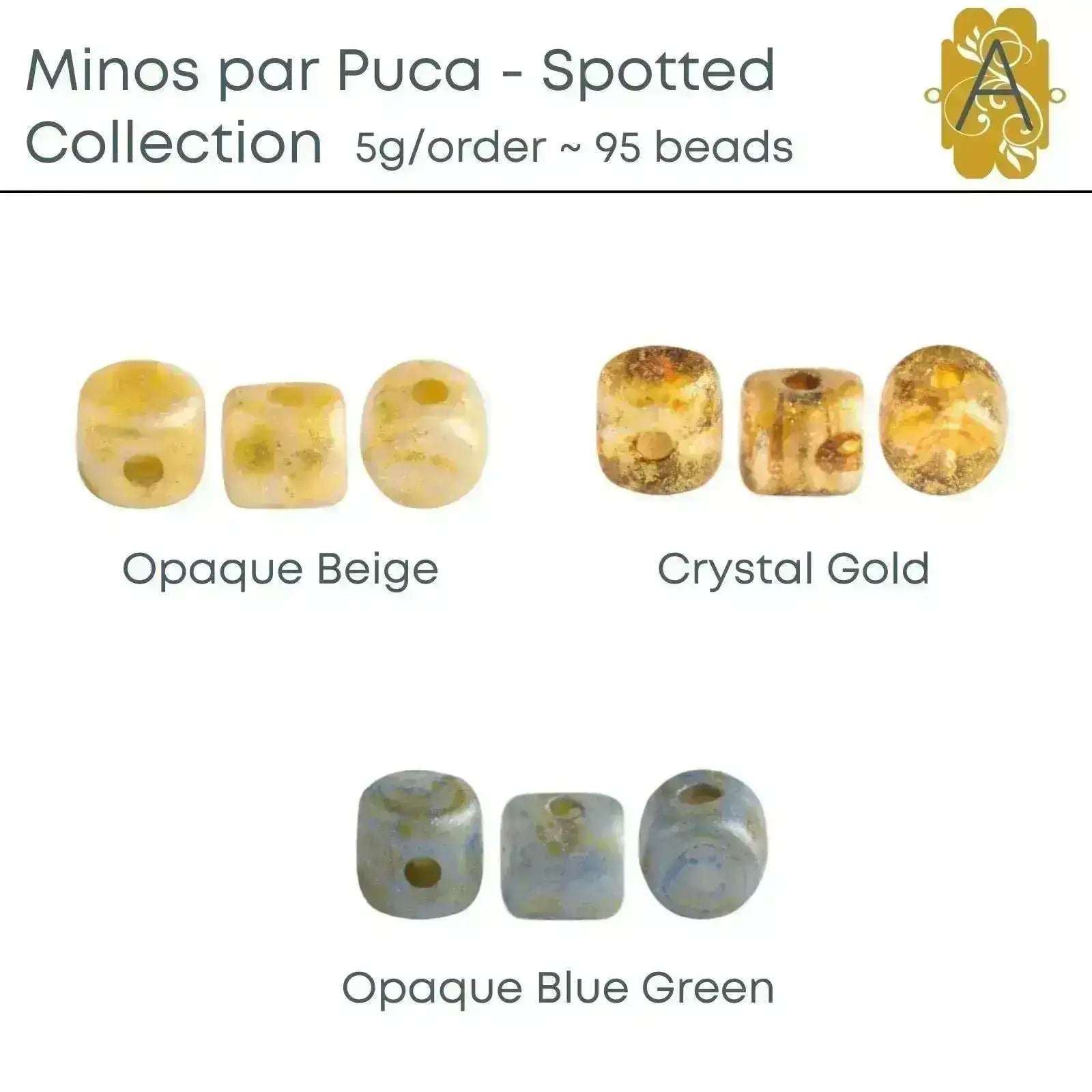Minos par Puca, Spotted Collection, 5 grams, 3 Colors - The Argus Collection