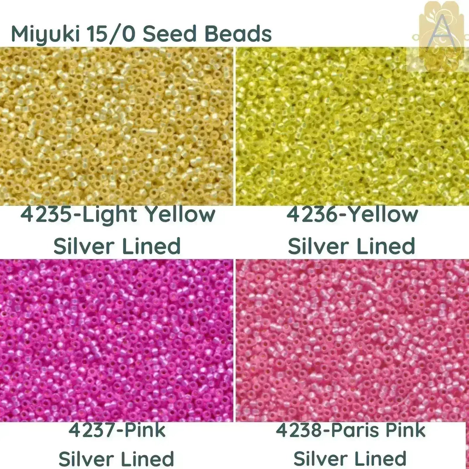 15/0 Miyuki Round Seed Beads, 8.2g 15-4235, 15-4236, 15-4237, 15-4238 - The Argus Collection