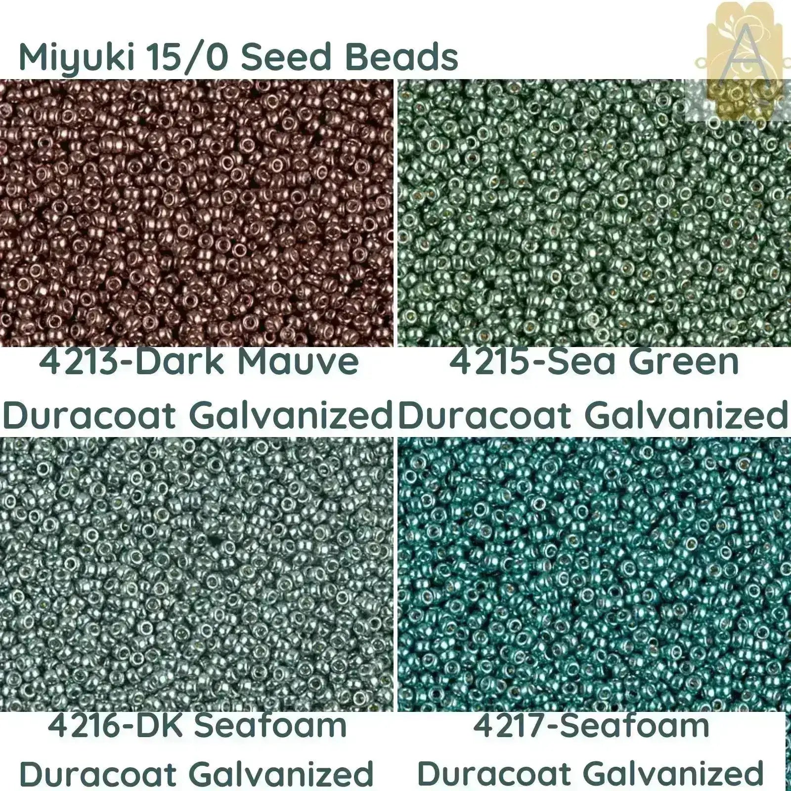 15/0 Miyuki Round Seed Beads, 8.2g 15-4213, 4215, 4216, 4217 - The Argus Collection