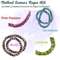 Netted Samos Rope Necklace Bead Kit