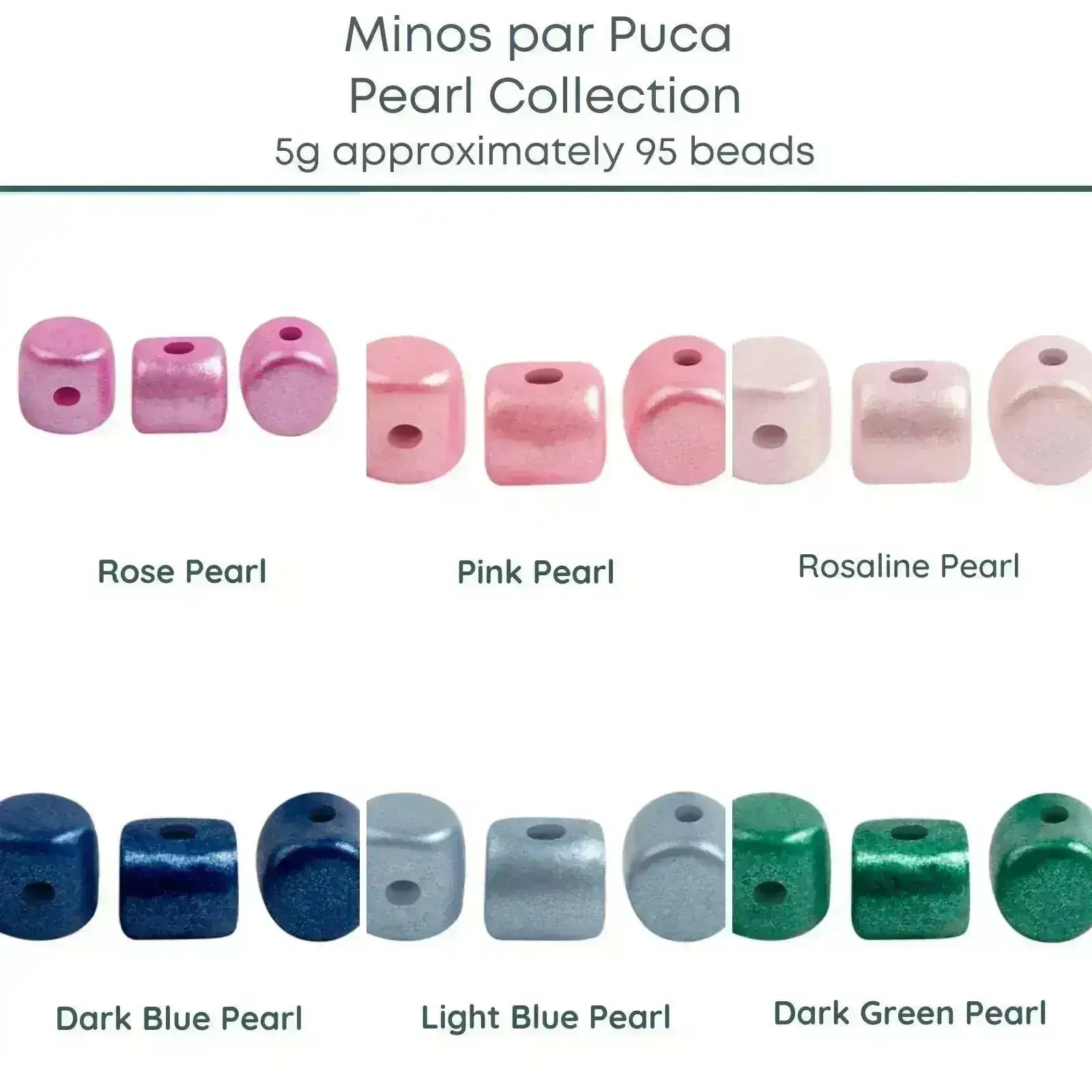 Minos par Puca, Pearl Collection, 5 grams, 6 Colors - The Argus Collection