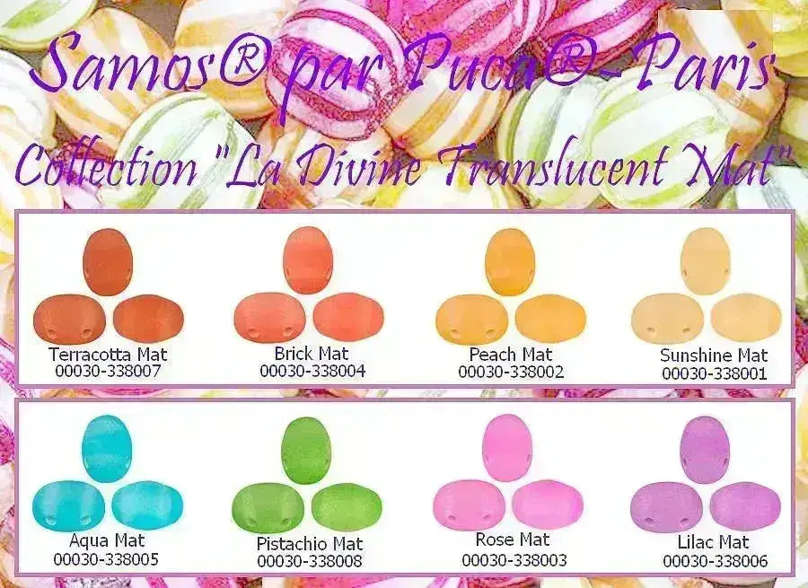 WHOLESALE! Samos par Puca, 20g., La Divine Translucent Matte Collection, 8 colors - The Argus Collection