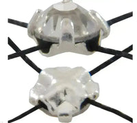 WHOLESALE Rose Montees, 3.5, 4, 4.7mm, Silver Casing - The Argus Collection