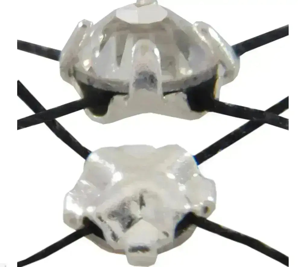 WHOLESALE Rose Montees, 3.5, 4, 4.7mm, Silver Casing - The Argus Collection