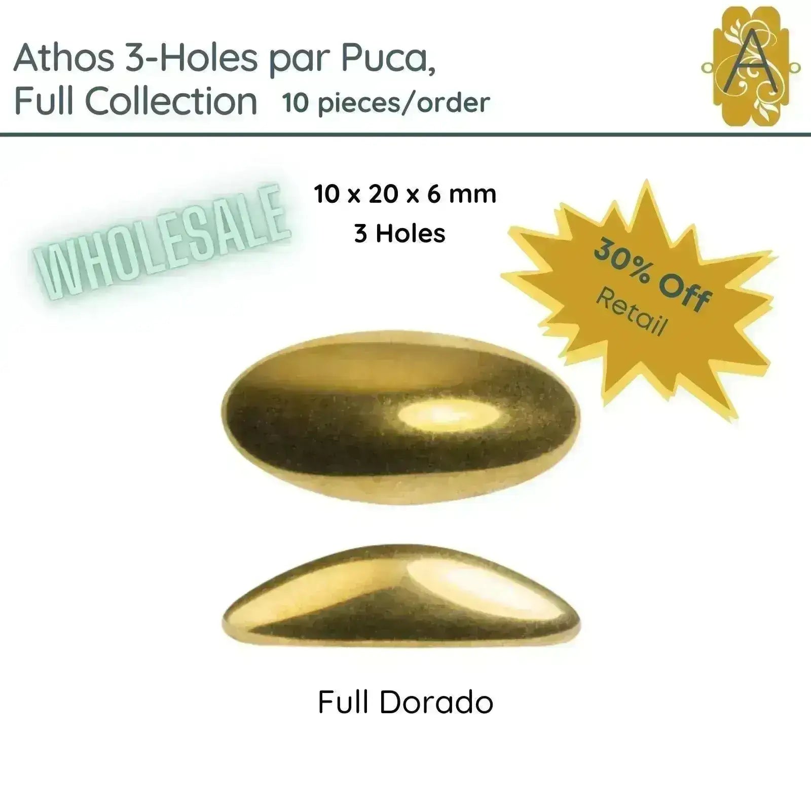 WHOLESALE! Athos 3-Holes par Puca, Full Collection, 4 Colors - The Argus Collection