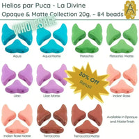 Wholesale - Helios par Puca, La Divine Opaque & Matte Collection, 20g. 10 colors - The Argus Collection