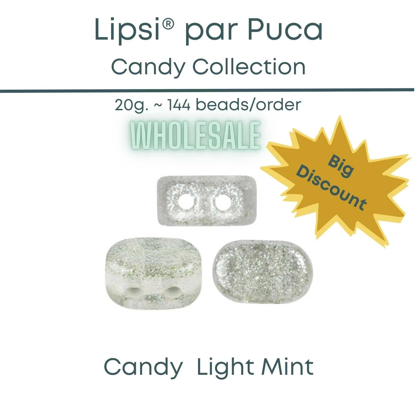 WHOLESALE Lipsi par Puca, 20g., Candy Collection, 9 Colors - The Argus Collection
