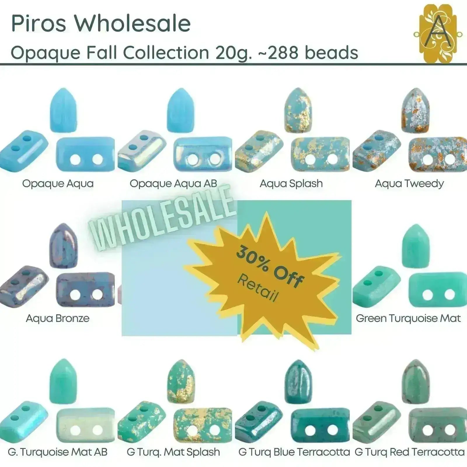 WHOLESALE Piros par Puca, 20g, Opaque Fall Collection, 10 colors - The Argus Collection