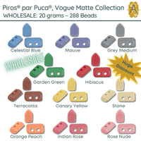 WHOLESALE Piros par Puca, 20g, Vogue Matte Collection, 11 Colors - The Argus Collection