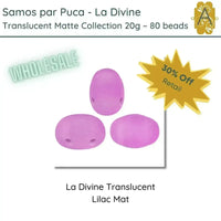 WHOLESALE! Samos par Puca, 20g., La Divine Translucent Matte Collection, 8 colors - The Argus Collection