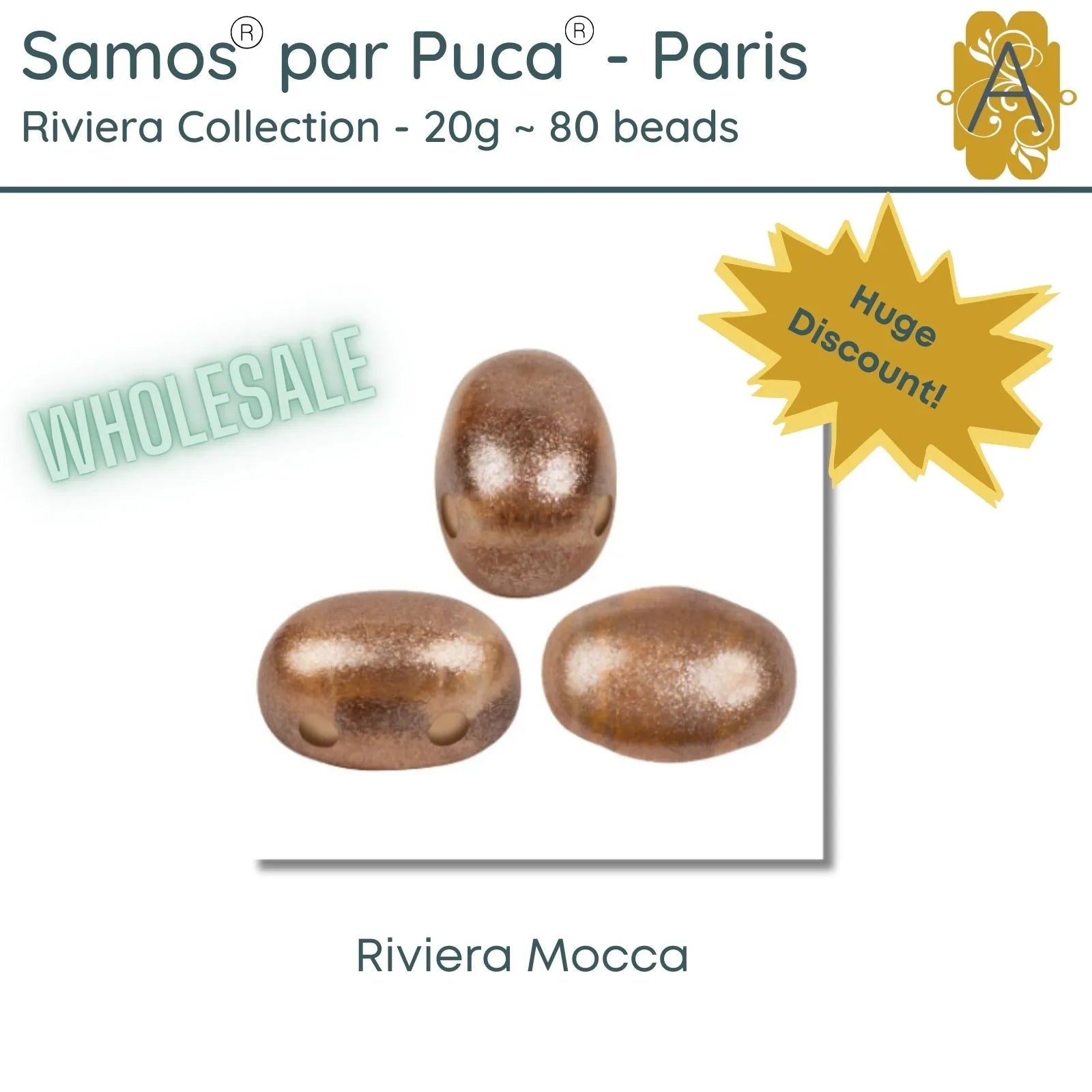 WHOLESALE, Samos par Puca®, 20g, Riviera Collection, 6 colors - The Argus Collection