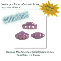 WHOLESALE, Volos par Puca, 20g, Ceramic Look Collection, 8 colors - The Argus Collection