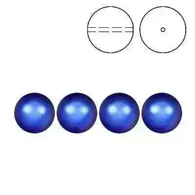 Brilliance Crystal Pearls, Iridescent Dark Blue, 5810, 3, 4, 6, 8, 10mm - The Argus Collection