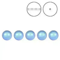 Brilliance Crystal Pearls, 5810, Iridescent Light Blue in 3, 4, 6, 8 or 10mm - The Argus Collection
