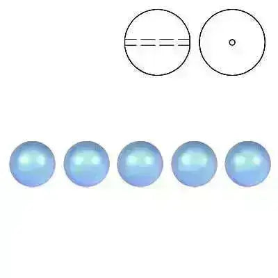 Brilliance Crystal Pearls, 5810, Iridescent Light Blue in 3, 4, 6, 8 or 10mm - The Argus Collection