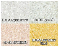 11/0 Delica Beads, DB0050, DB0051, DB0052, DB0053 - The Argus Collection