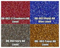 11/0 Delica Beads, DB0062, DB0063, DB0064, DB0065 - The Argus Collection
