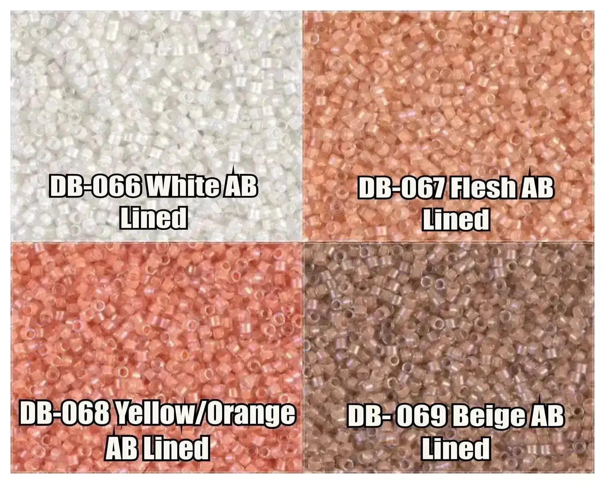 11/0 Delica Beads, DB0066, DB0067, DB0068, DB0069 - The Argus Collection