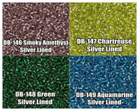 11/0 Delica Beads, DB0146, DB0147, DB0148, DB0149 - The Argus Collection